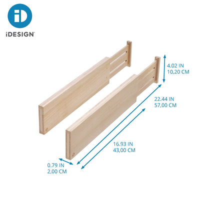 EcoWood Drawer Dividers, Deep (Set of Two)