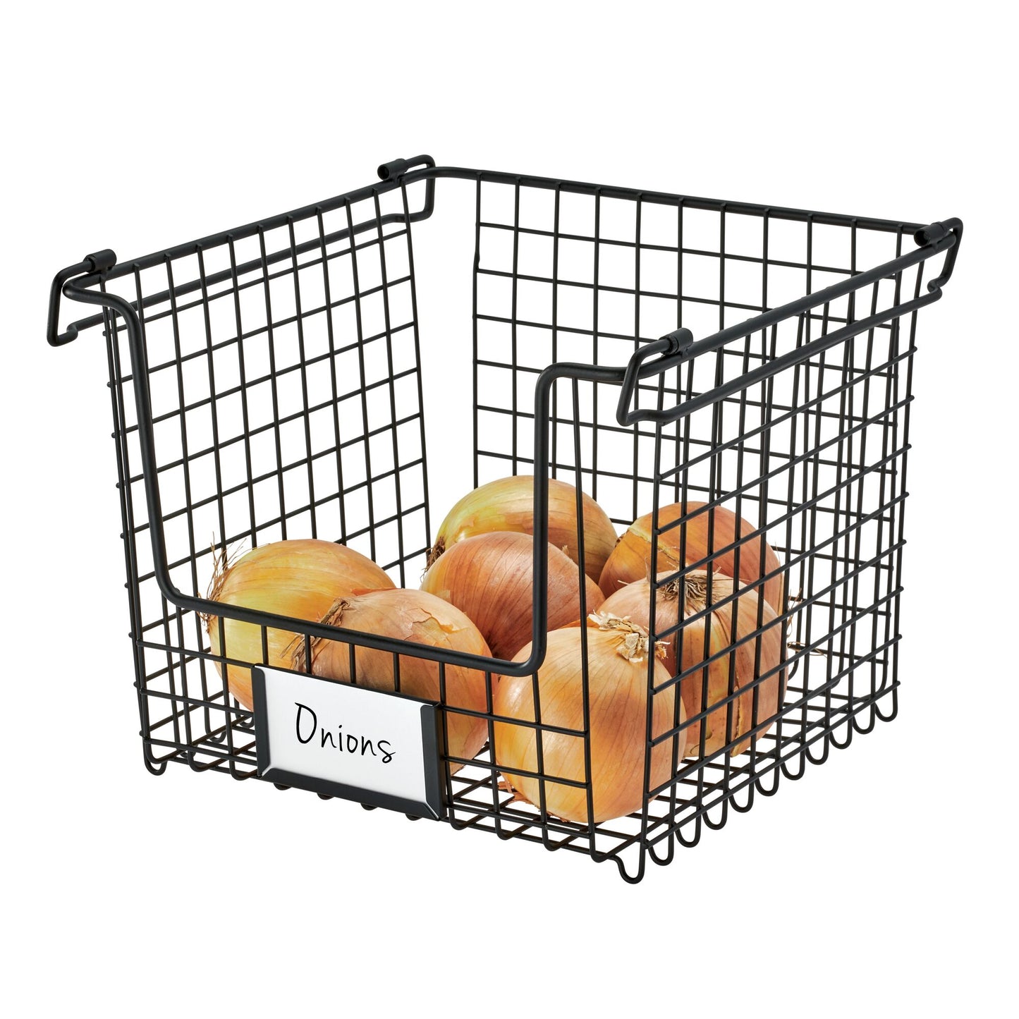 Stackable Black Wire Basket - Medium