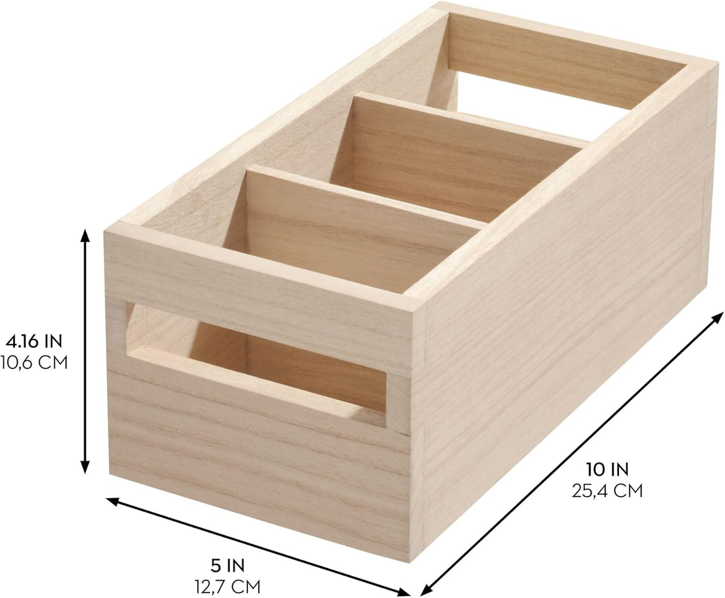 EcoWood Low Bin - Compartments