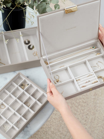 Stackable Taupe Jewellery box