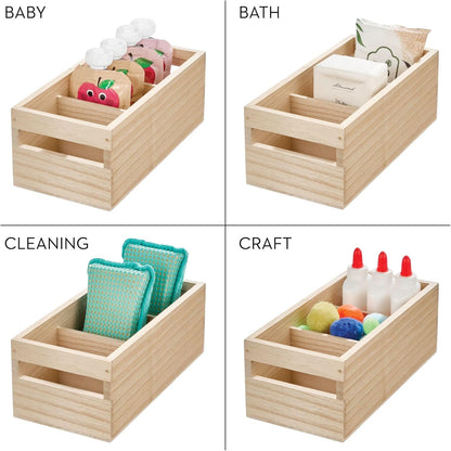 EcoWood Low Bin - Compartments