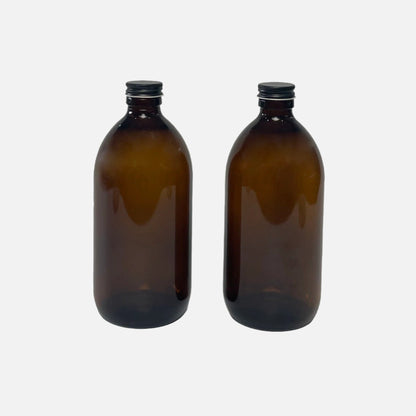 Apothecary Glass Bottle in Amber