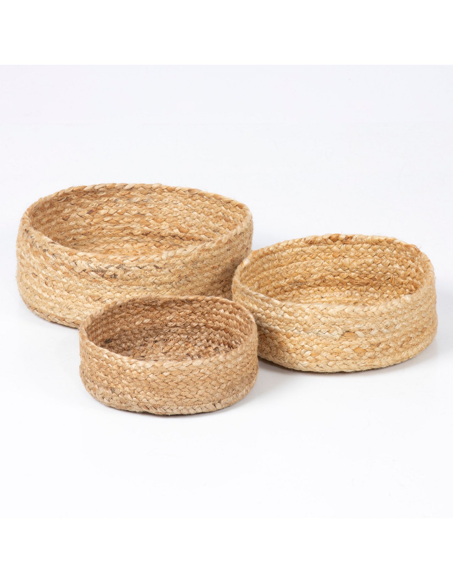 Richmond Set Of Three Round Baskets - Natural