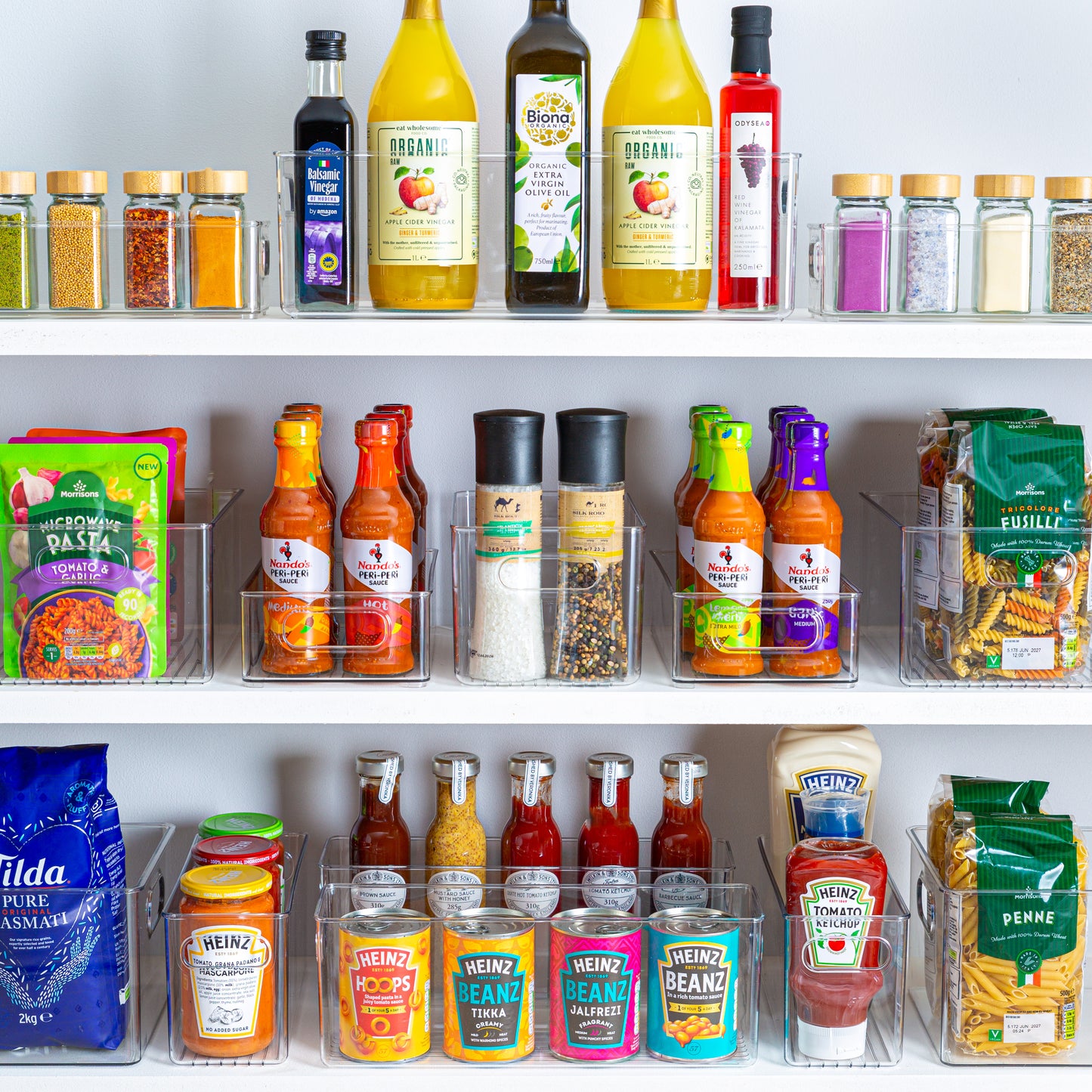 Pantry Bin, Deep & Regular Width