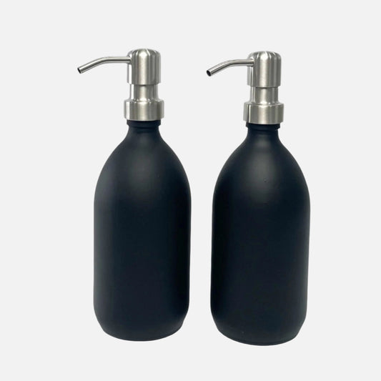 Apothecary Glass Bottle in Black