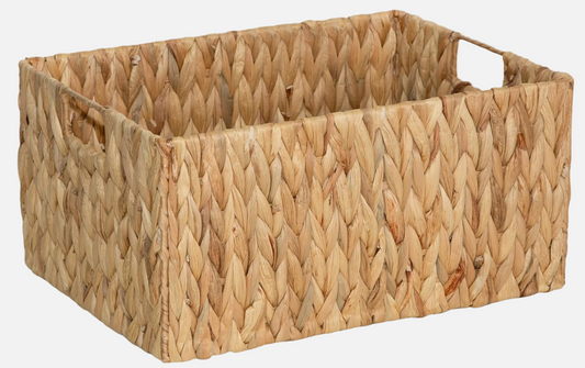 Water Hyacinth Rectangular Basket - Medium