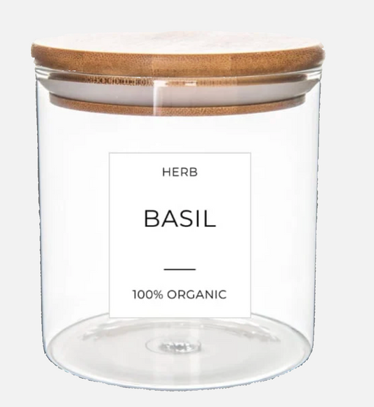 BAMBOO LID SPICE JAR