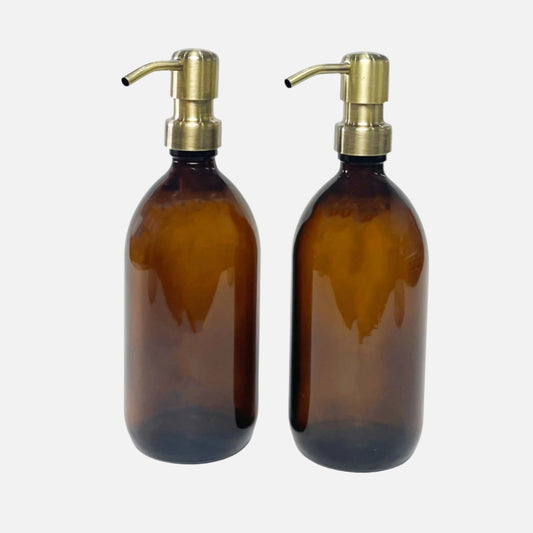 Apothecary Glass Bottle in Amber